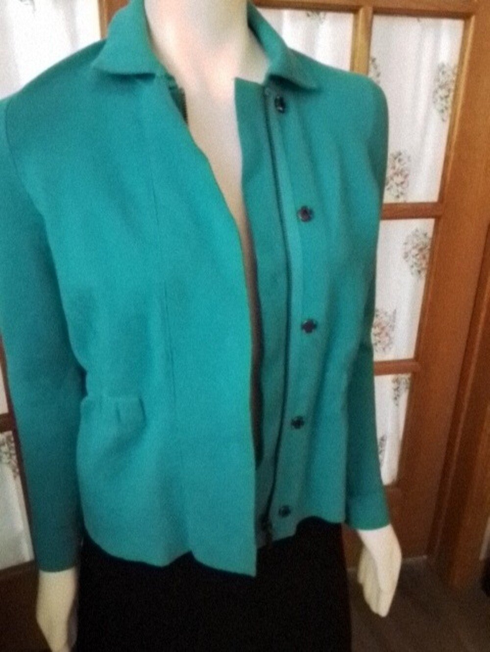 Carlisle Aqua Fitted Jacket/Blazer, Size S.
